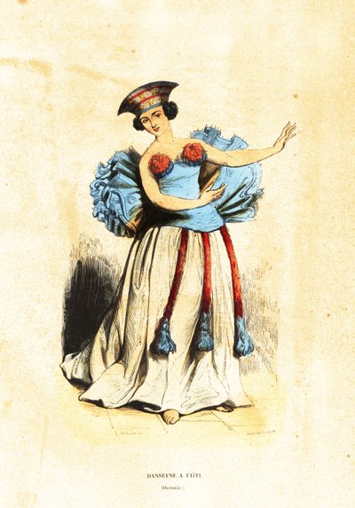 Femme dansante à Tahiti - John (after) Webber