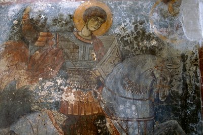 Saint Georges, fresque de Ioannis Pagomenos dans l