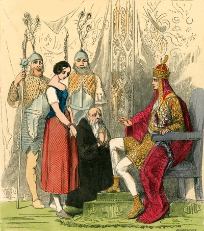 Rosetta présentée au roi - John Absolon