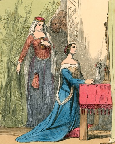 La reine offrant le poison à la belle Rosamonde - John Absolon