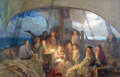 Nous sommes en mer, naviguant vers notre maison au-delà des profondeurs... - John Absolon