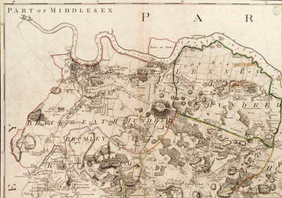 Carte de Greenwich à Erith, Londres - John Andrews