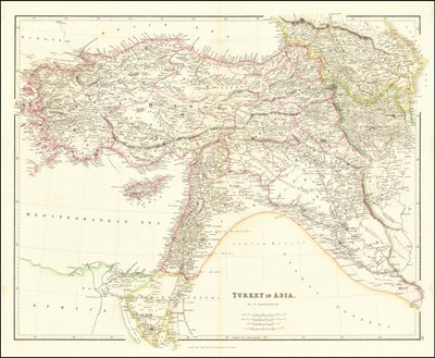 Carte de 1840 de la Turquie en Asie par John Arrowsmith - John Arrowsmith