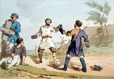 Boxe, gravée par l