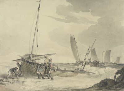 Pêcheur partant en mer, c.1810 - John Augustus Atkinson