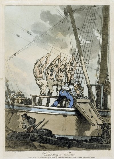 Déchargement de charbon d