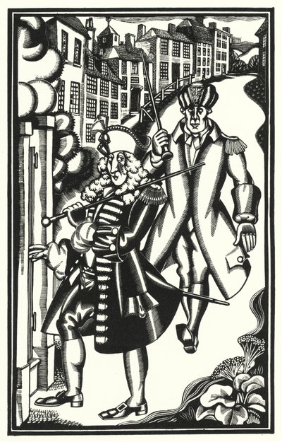 Illustration pour Tristram Shandy de Laurence Sterne - John Austen