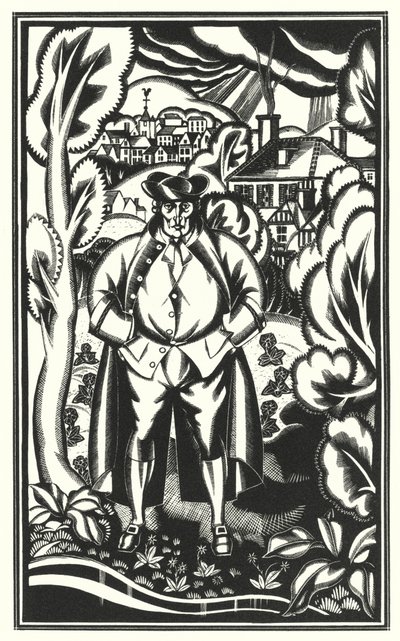 Illustration pour Tristram Shandy par Laurence Sterne - John Austen