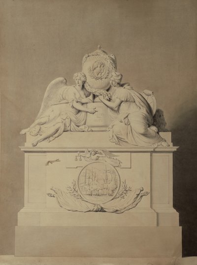 Projet pour le monument aux capitaines Harvey et Hutt à l