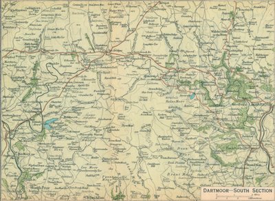 Dartmoor - Section sud, c20ème siècle - John Bartholomew