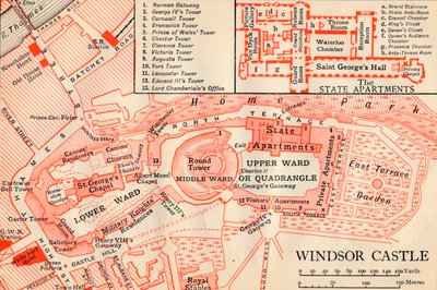 Château de Windsor, 20ème siècle - John Bartholomew