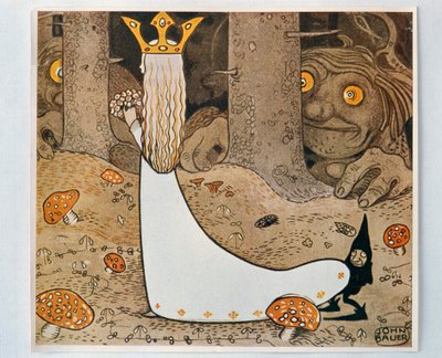 La princesse et le troll. De Bland Tomtar och Troll, 1913 - John Bauer