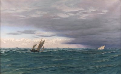 Yachts en mer, Méditerranée, 1871 - John Brett