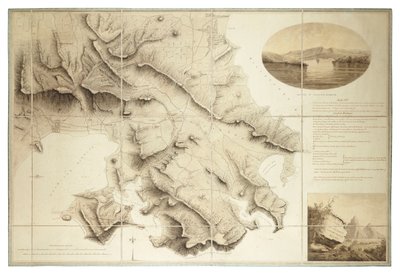 Plan des environs du port anglais, Antigua, vers 1782 - John Brown