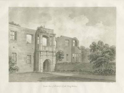 Biddulph Hall (ancien) : dessin sépia - John Buckler