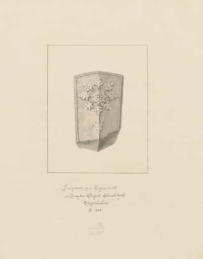 Église de Drayton Bassett - Couvercle de cercueil - John Buckler
