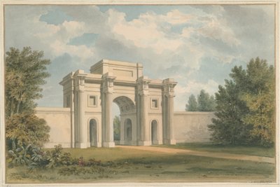 Leicestershire - Gopsall House - La Porte, 1820 - John Buckler