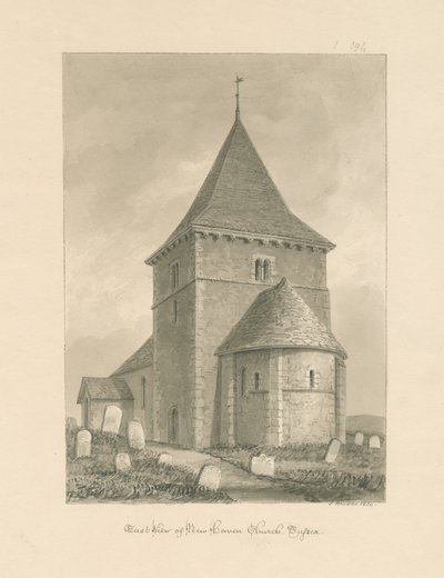 Sussex - Église de Newhaven, 1830 - John Buckler