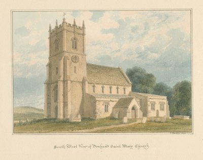 Wiltshire - Église de Donhead Saint Mary, 1804 - John Buckler
