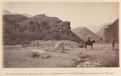 Vue vers le haut de la gorge depuis le bas de Sultan Tarra, montrant Ali Musjid - John Burke
