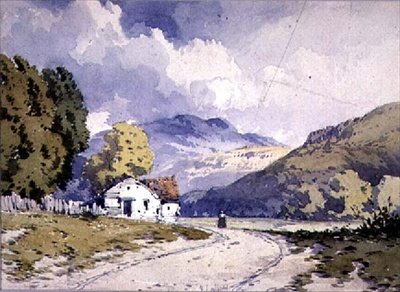 Un paysage vallonné - John Callow