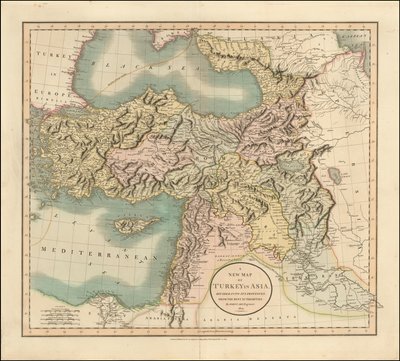 Carte de 1801 de la Turquie en Asie par John Cary - John Cary