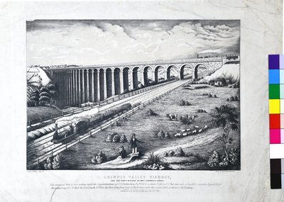 Viaduc de la vallée de Crimple, chemin de fer York et North Midland. Branche de Harrogate - John Cass Birkinshaw