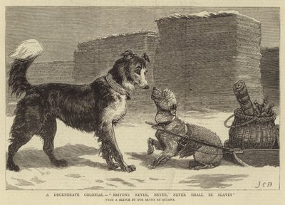 Un colon dégénéré, les Britanniques ne seront jamais esclaves - John Charles Dollman