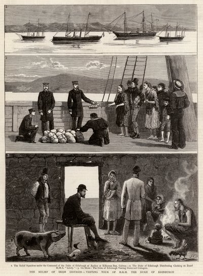 Le soulagement de la détresse irlandaise, visite de HRH le duc d