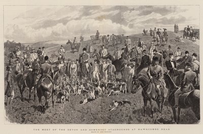 Le Rendez-vous des Chasseurs de Cerfs du Devon et du Somerset à Hawkcombe Head - John Charlton