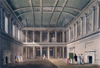 Bath, la salle de concert, pub. 1805 - John Claude Nattes