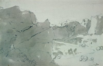 Une carrière pour meules dans le Derbyshire, 1801 - John Constable