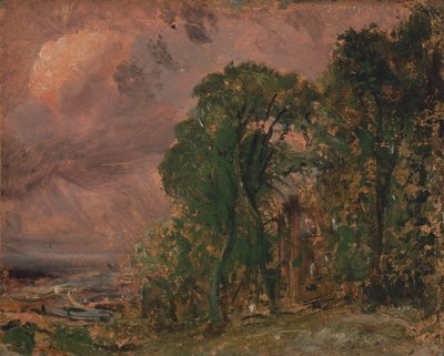 Vue à Hampstead par temps orageux, vers 1830 - John Constable
