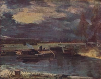Barges sur la Stour, avec l