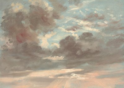 Étude de nuages : Coucher de soleil orageux - John Constable
