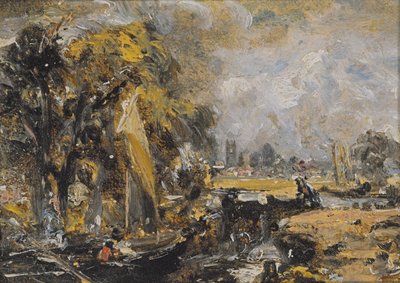 Écluse de Dedham, vers 1819 - John Constable