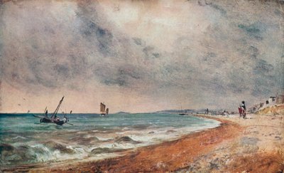 Plage de Hove, avec bateaux de pêche, c1824 - John Constable