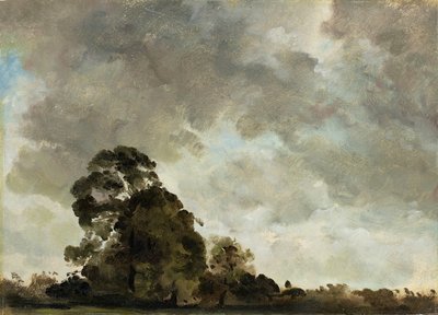 Paysage à Hampstead, arbre et nuages d