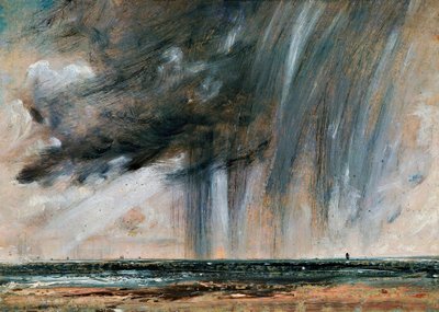 Tempête sur la mer, étude de paysage marin avec nuages de pluie, ca 1824-1828, par John Constable (1776-1837) - John Constable