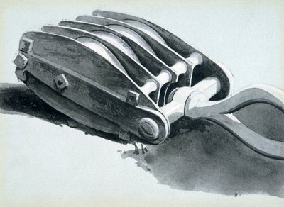 Poulie utilisée dans la construction ferroviaire, 1833-38 - John Cooke Bourne
