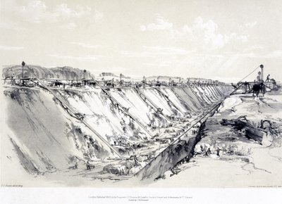 Tranchée de Tring, 19 juin 1837 - John Cooke Bourne