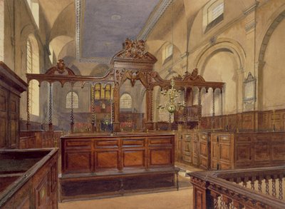 All Hallows The Great, Thames Street, intérieur, 1884 - John Crowther
