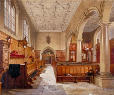 Intérieur de la chapelle de Charterhouse, Londres, 1885 - John Crowther