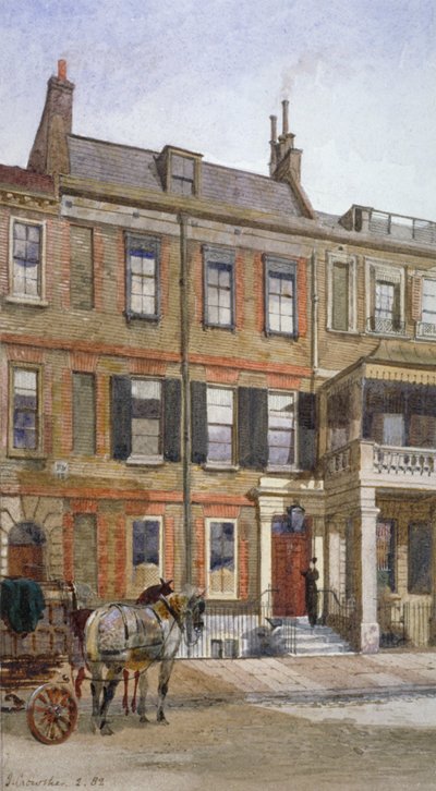 Vue du n° 24 Cheyne Row, Chelsea, Londres - John Crowther