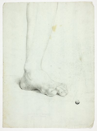 Jambe gauche du personnage debout - John Downman