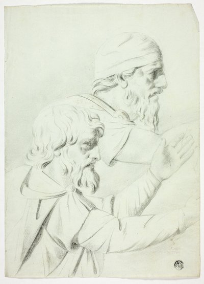 Deux hommes de profil (de Bas Relief) - John Downman