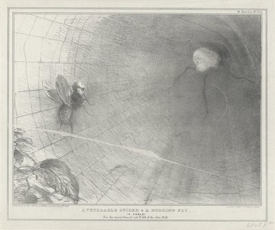 Talleyrand comme une araignée dans sa toile, 1832 - John Doyle