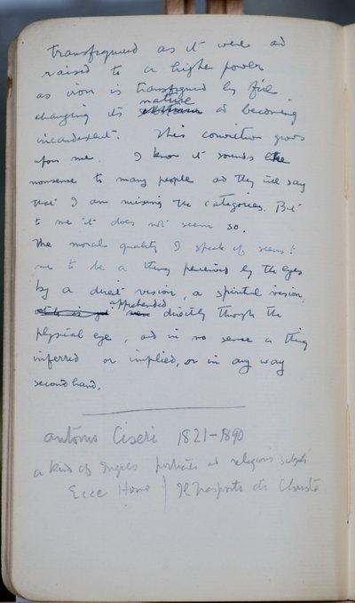 Carnet de croquis contenant 60 croquis et illustrations, écrits sur la peinture à la tempera et les artistes dont Botticelli - John Duncan