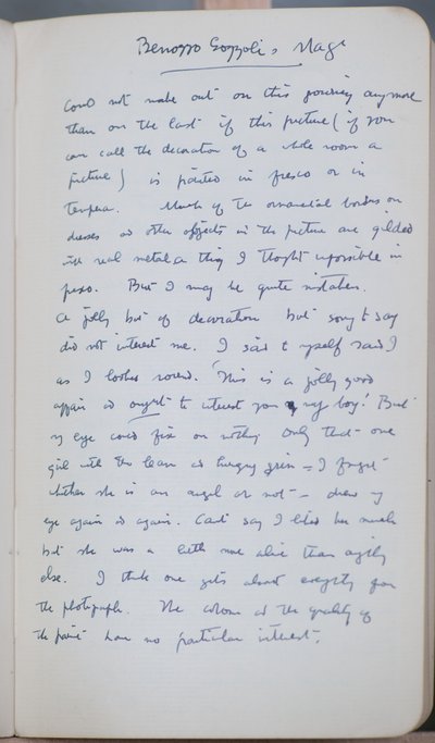 Carnet de croquis contenant 60 croquis et illustrations, écrits sur la peinture à la tempera et les artistes dont Botticelli - John Duncan
