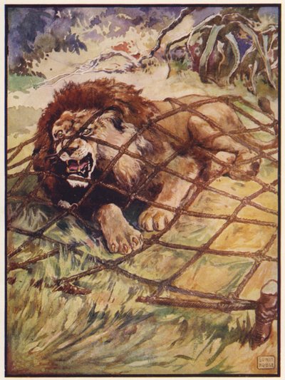 Le lion et la souris - John Edwin Noble